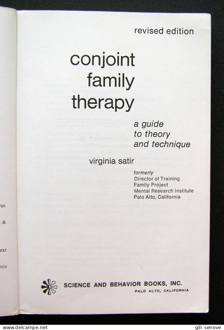 Conjoint Family Therapy By Virginia Satir, 1967 - Psychologie