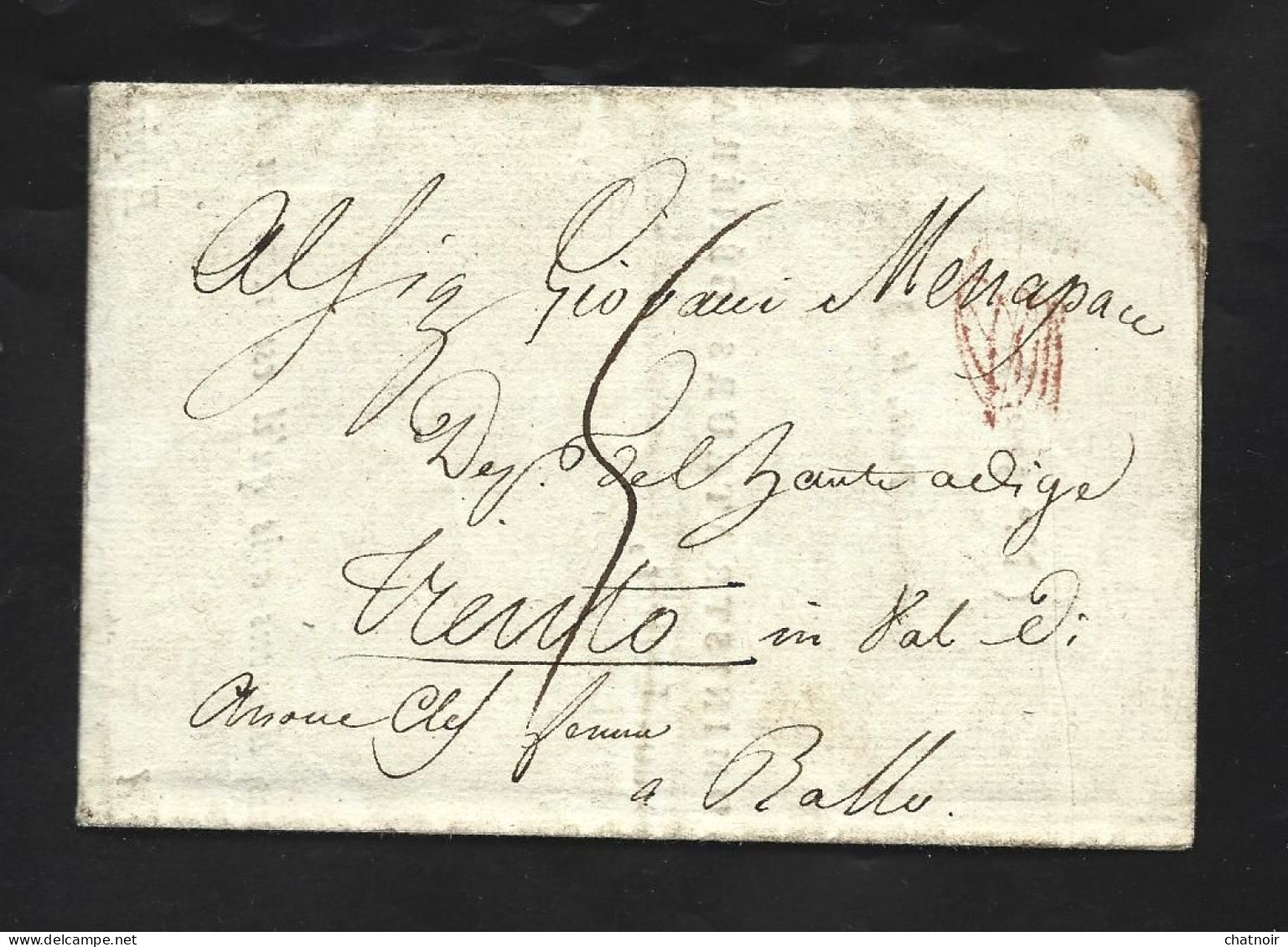 Marque Postale  ARM  D ITALIE  Sur Document POSTES AUX LETTRES   PARIS 1811  Pour TURIN - Marques D'armée (avant 1900)