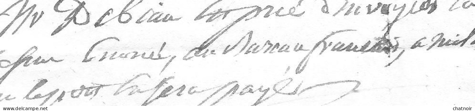 Marque Postale  ARM  D ITALIE  Sur Document POSTES AUX LETTRES   PARIS 1811  Pour TURIN - Sellos De La Armada (antes De 1900)