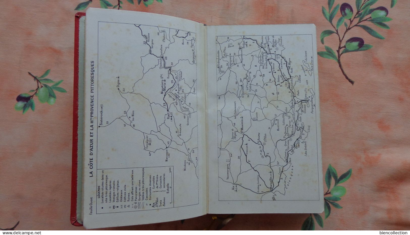 Guide Michelin régional Cote dAzur haute Provence 1933/34 en très bon état;