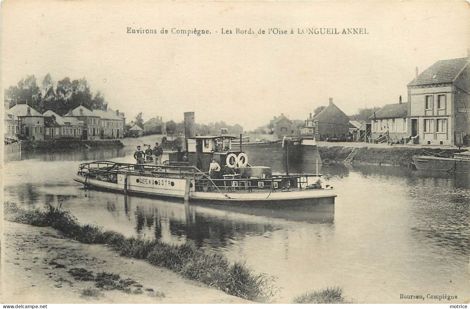 ENVIRONS DE COMPIEGNE - Les Bords De L'Oise à Longueil Annel, Un Remorqueur Guèpe N°8. - Tugboats