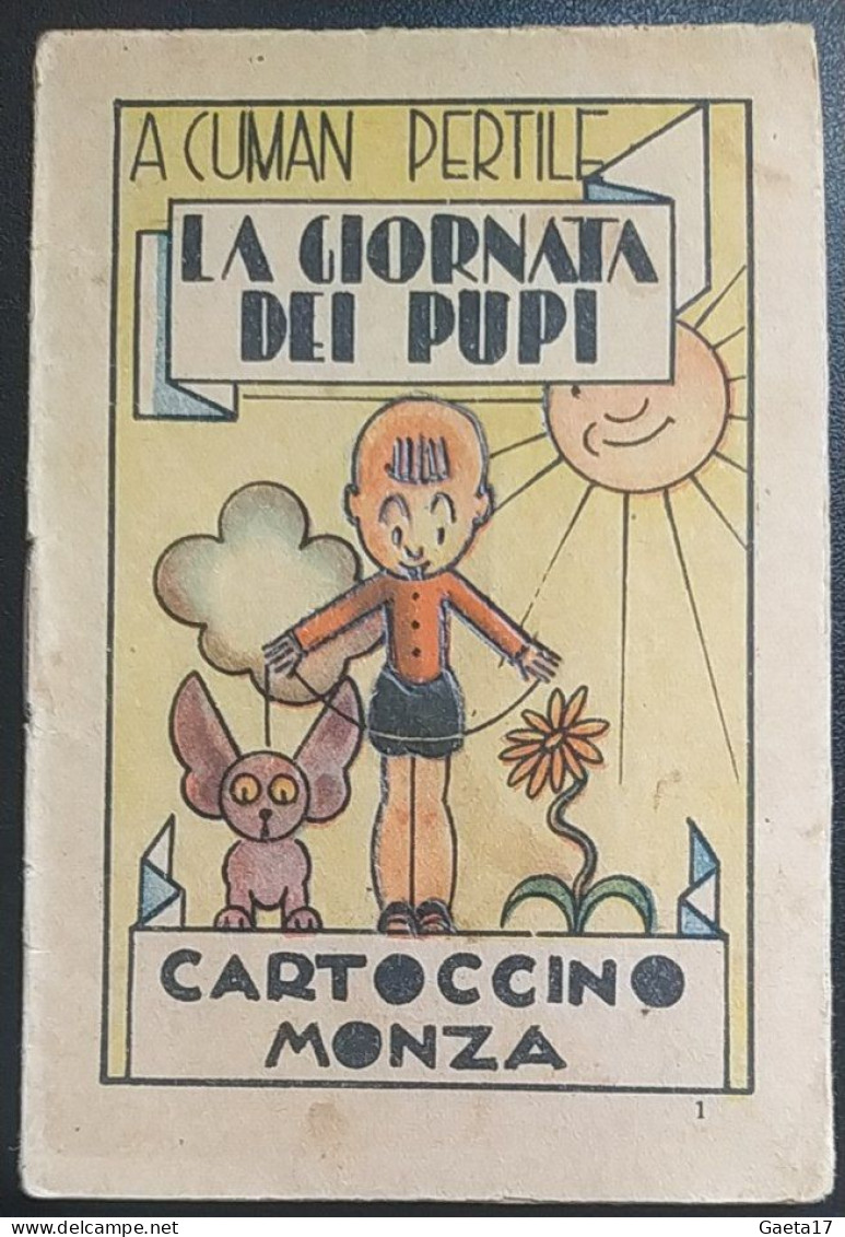 Cartoccino - Cuman  Pertile La Giornata Dei Pupi (1931) - Bambini E Ragazzi