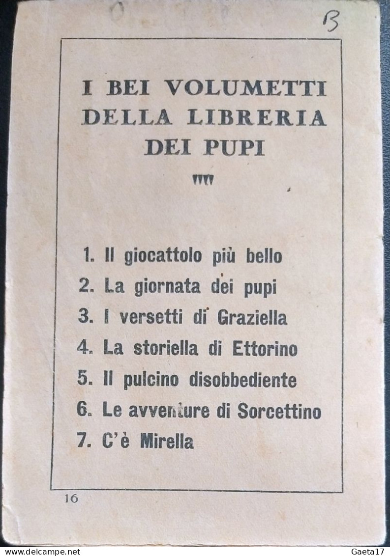 Cartoccino - Cuman  Pertile La Giornata Dei Pupi (1931) - Enfants Et Adolescents