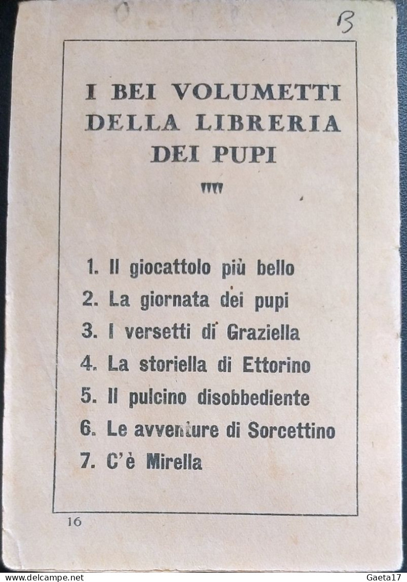 Cartoccino - Cuman  Pertile La Giornata Dei Pupi (1931) - Bambini E Ragazzi