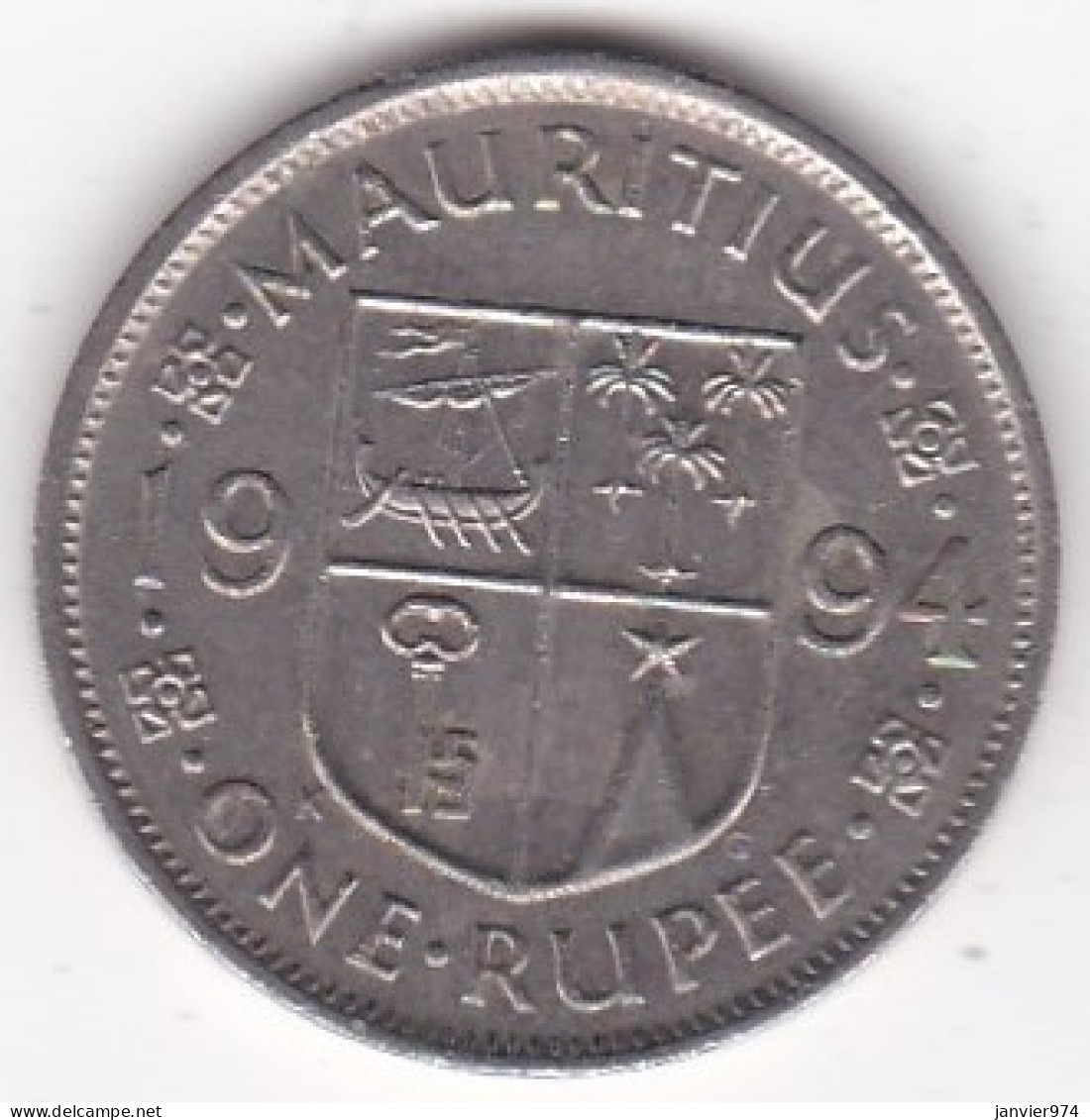 Ile Maurice One Rupee 1994 , Seewoosagur Ramgoolam, En Cupronickel , KM# 55 - Maurice