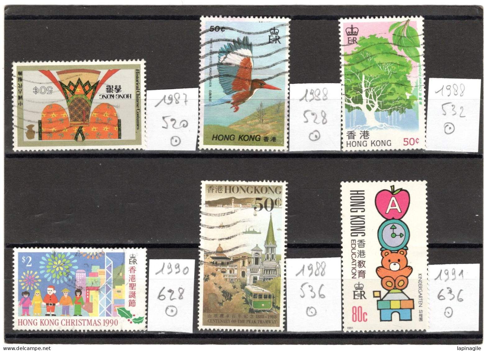 HONG-KONG 1987-91 YT LOT Ob - Used Stamps