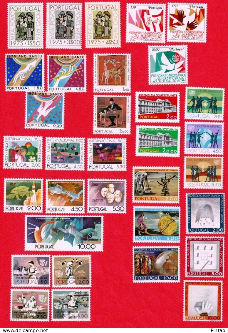 PTS13679- PORTUGAL 1975 Nº 1242_ 1274- MNH (ANO COMPLETO) - Full Years
