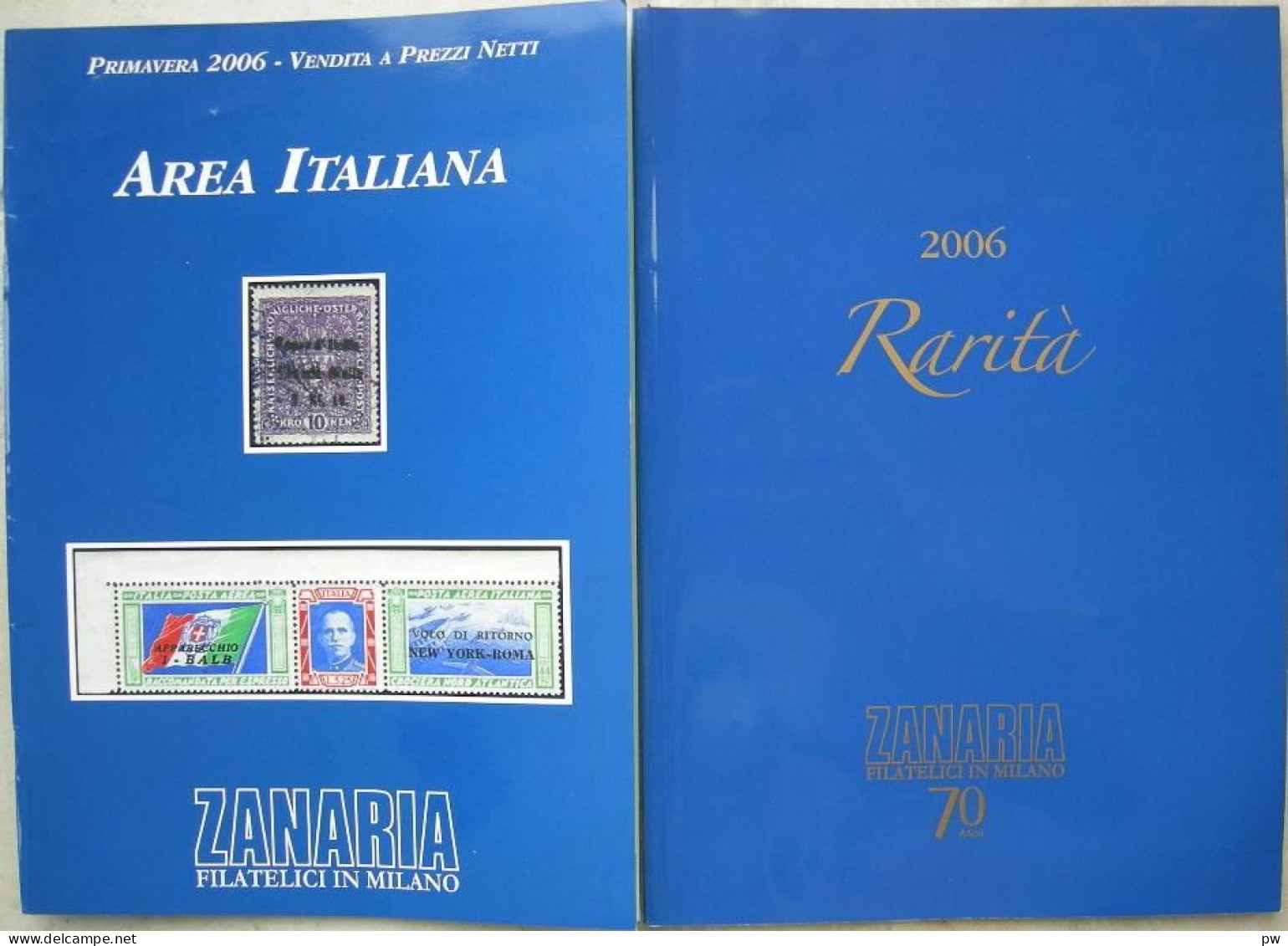 VENTES ZANARIA 2006 2 CATALOGUES DE VENTES SPECIALISEES. TRES BEAU - Catalogi Van Veilinghuizen