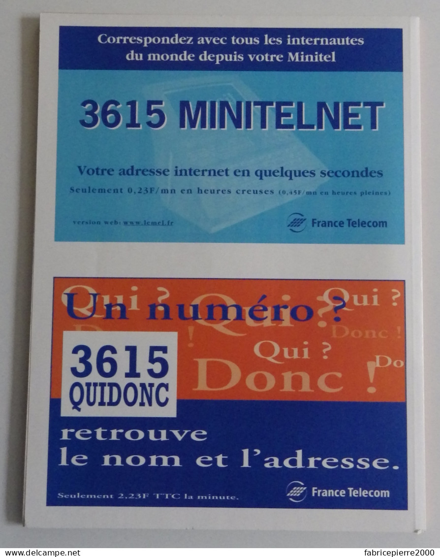 MINITEL 1 Bistandard - Lot appareil et ses notices Mode d'emploi 1986 + Les pages Minitel 1999 TBE Radiotechnique