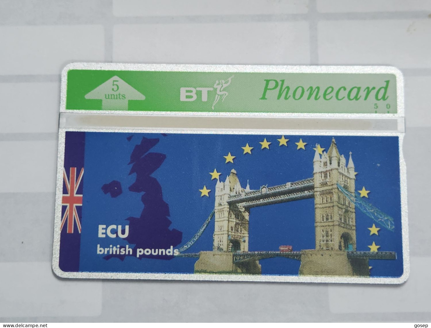 United Kingdom-(BTO-059)-ECU-British Pounds-(82)(5units)(309G68419)-price Cataloge MINT-5.00£-1card Prepiad - BT Übersee