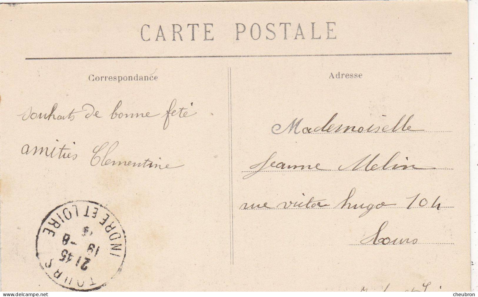 37. MONNAIE. CPA.  VUE GENERALE.  ANNEE 1915 + TEXTE - Monnaie