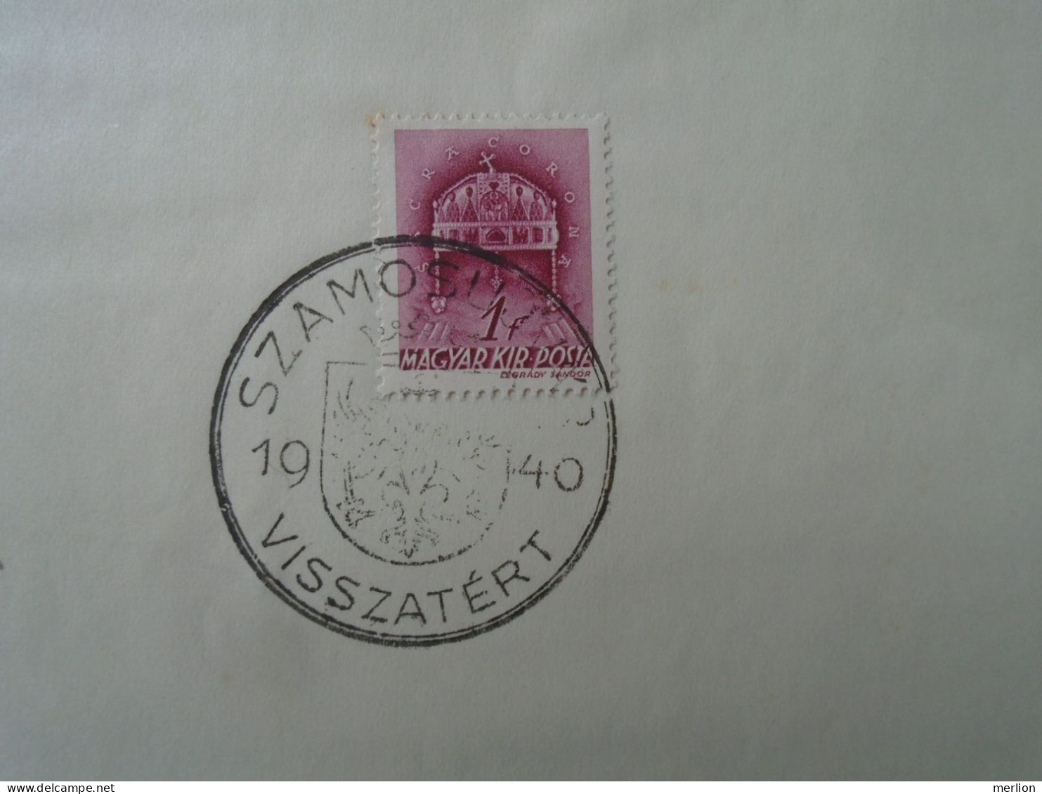 ZA451.18 Hungary  - Szászrégen, Szamosújvár, Marosvásárhely, Kolozsvár Visszatért -Commemorative Postmark 1940 - Poststempel (Marcophilie)