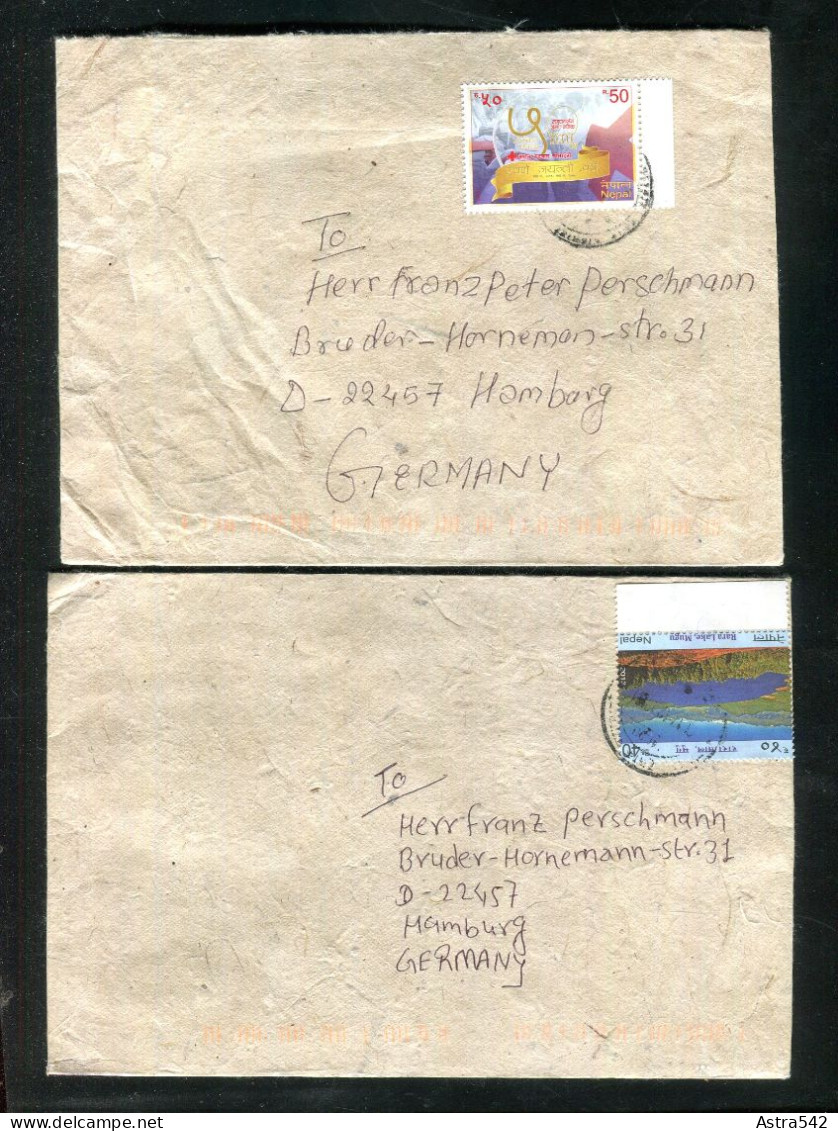 "NEPAL" 5 Briefe Nach Deutschland (14240) - Népal