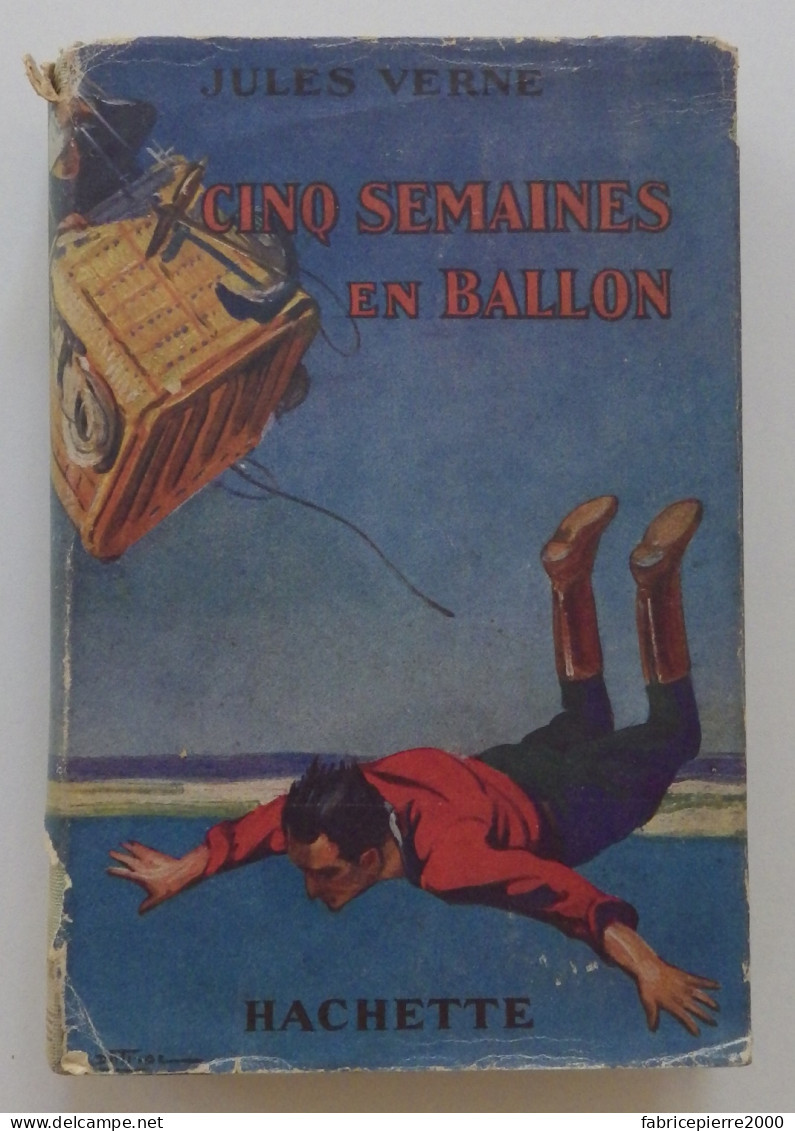 Jules VERNE - Cinq Semaines En Ballon Hachette 1928 Ill G. Dutriac TBE - Biblioteca Verde