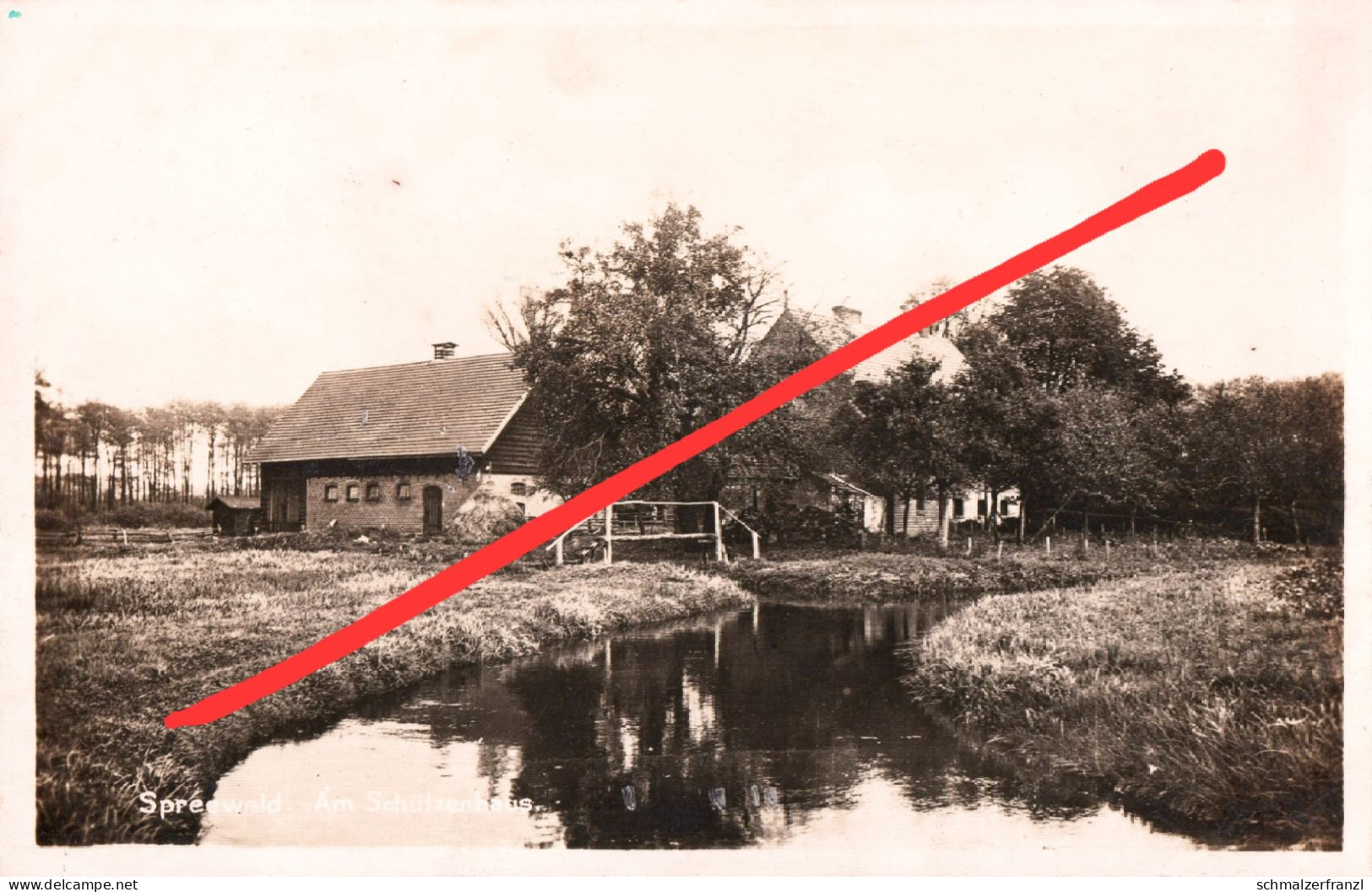 AK Spreewald Am Schützenhaus Forsthaus Gasthof A Alt Neu Zauche Burg Wußwerk Lehde Leipe Straupitz Wotschofska Lübbenau - Burg (Spreewald)