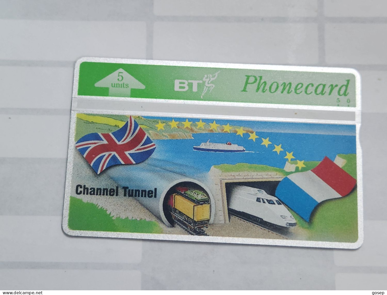 United Kingdom-(BTO-079)-Channel Tunnel-(98)(5units)(405B56909)-price Cataloge MINT-8.00£-1card Prepiad - BT Emissioni Straniere