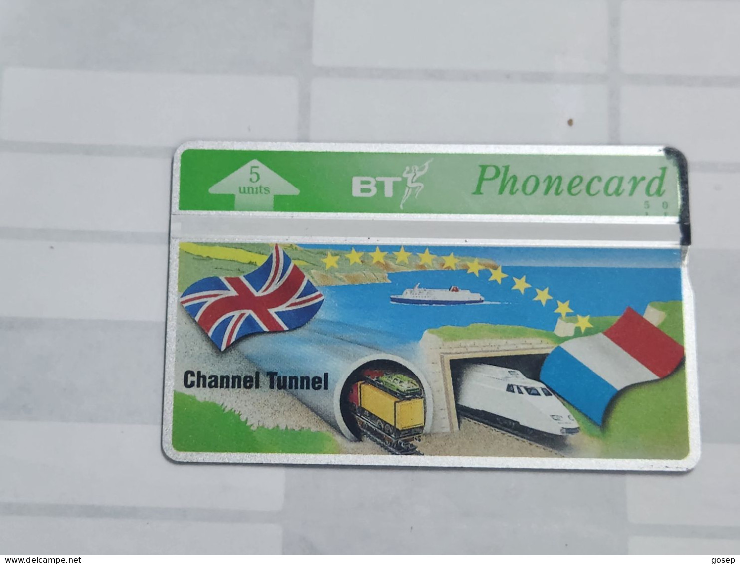 United Kingdom-(BTO-079)-Channel Tunnel-(99)(5units)(DUMMY-CARD)-price Cataloge MINT-10.00£-1card Prepiad - BT Übersee