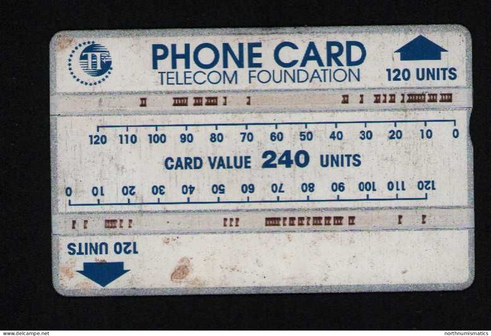 Pakistan Telecom Foundation  Landis Phone Card 120 Units 711C  Used Scratch Stained - Collections