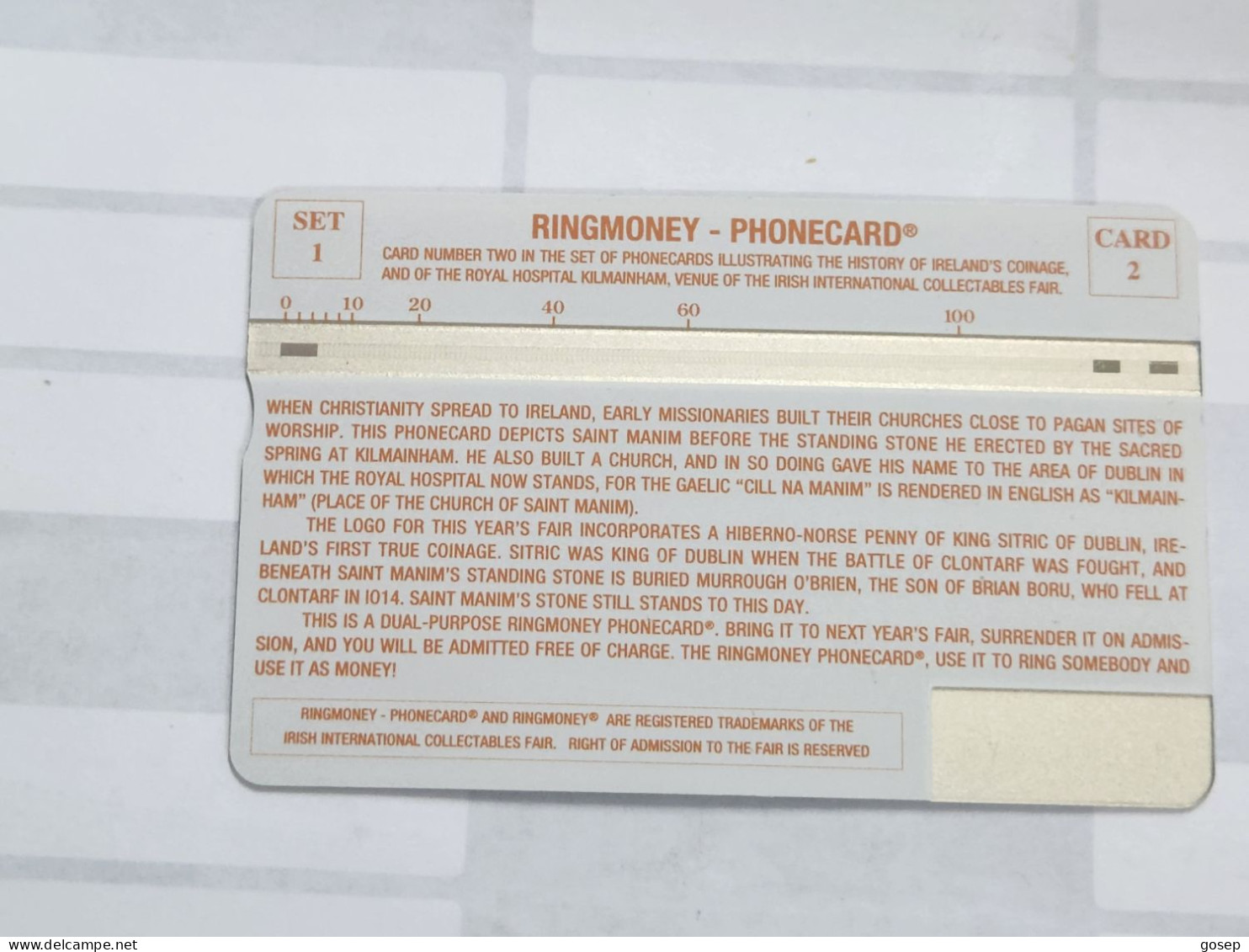 United Kingdom-(BTO-095)-Kilmainham Fair Ring Money(113)(5units)(505D)price Cataloge MINT-5.00£-1card Prepiad - BT Emissions Etrangères