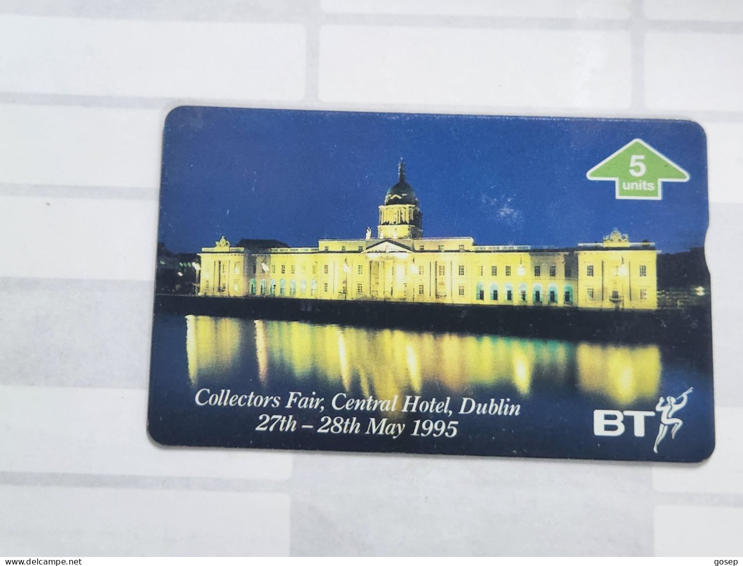 United Kingdom-(BTO-096)-Central Hotal Dublin 95(120)(5units)(505D)price Cataloge MINT-10.00£-1card Prepiad - BT Übersee