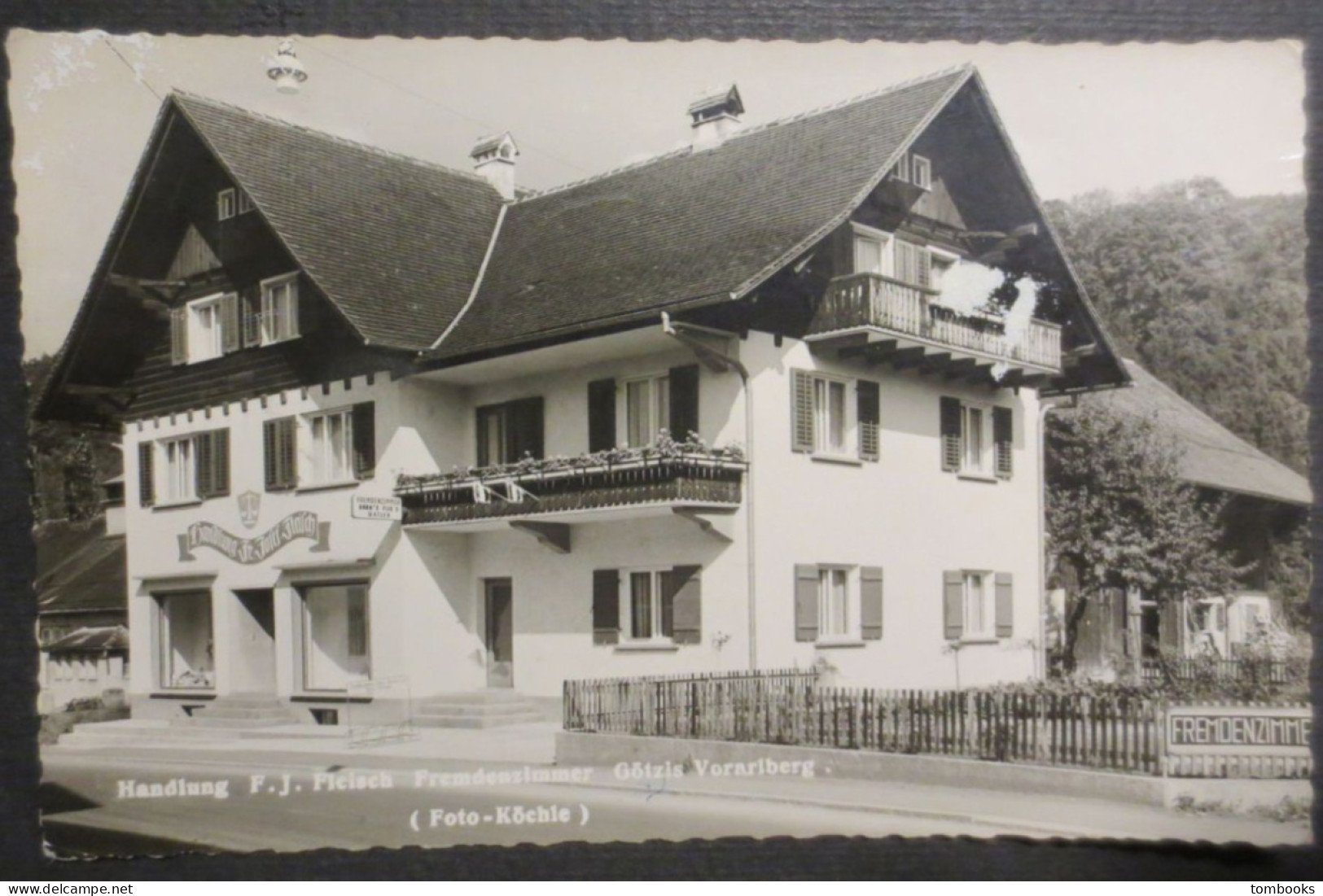 Autriche - Götzis Vorarlberg - Carte Photo Dentelée - Handiung F.J; FleischFremdenzimmer Götzis Vorarberg - Götzis