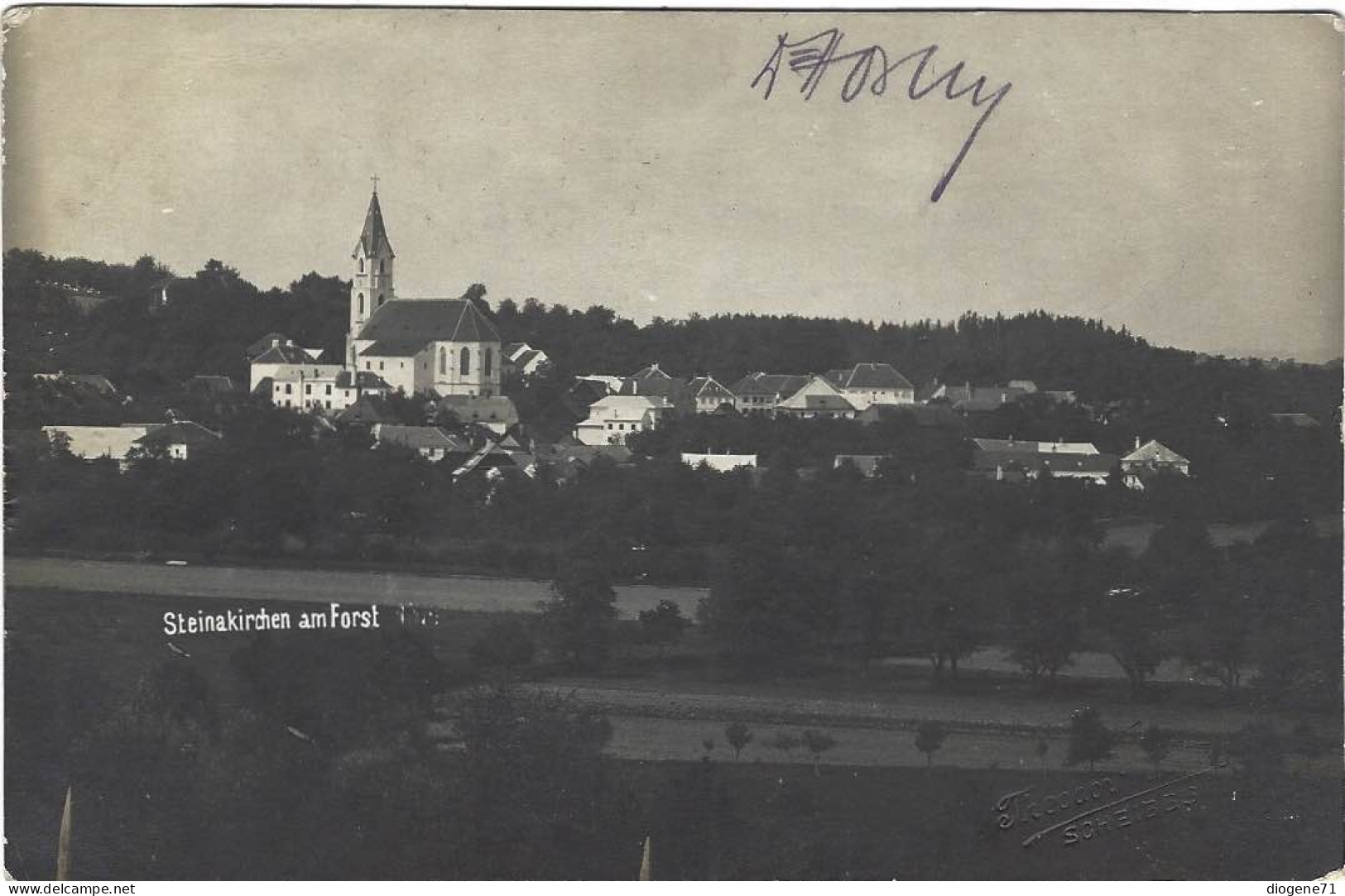 Steinakirchen Am Forst Echte Foto AK - Scheibbs