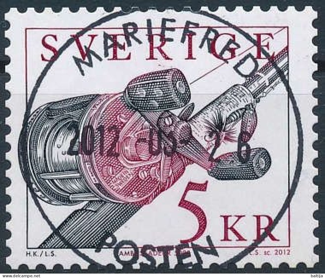 Mi 2872 / Sports Fishing Tackle, Reel - 26 March 2012 Mariefred - Used Stamps