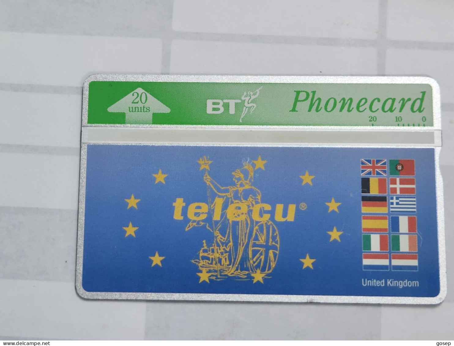 United Kingdom-(BTO-110)-Telecu-(128)(20units)(449A10833)price Cataloge MINT-25.00£-1card Prepiad - BT Overseas Issues