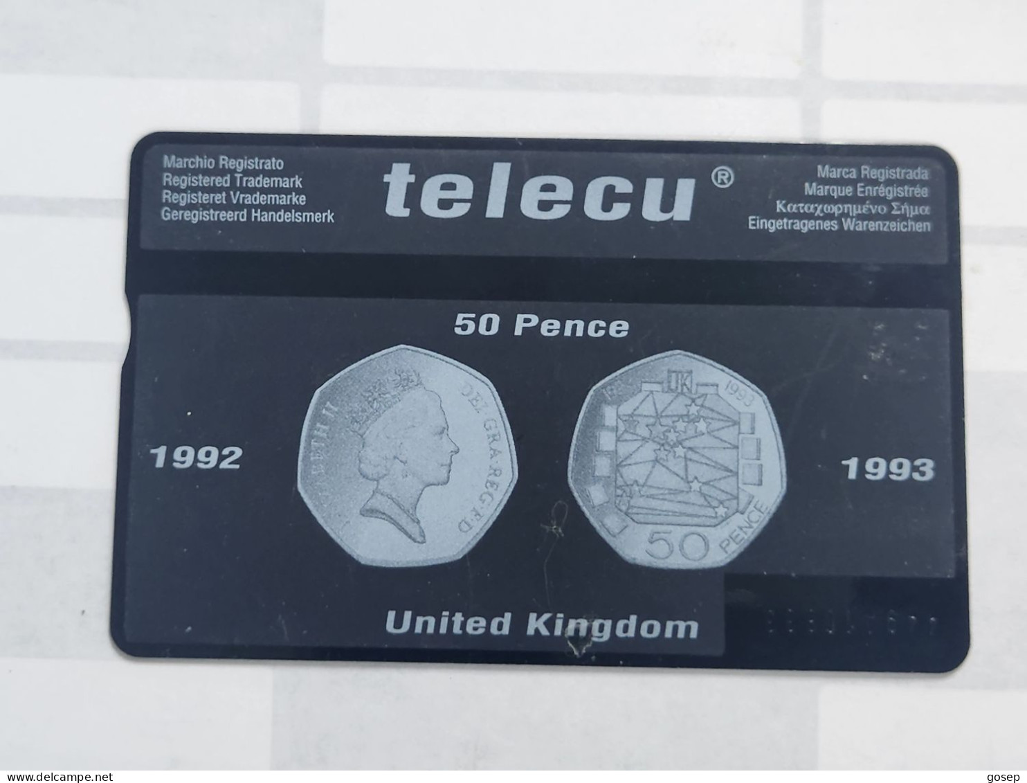 United Kingdom-(BTO-110)-Telecu-(128)(20units)(449A10833)price Cataloge MINT-25.00£-1card Prepiad - BT Emissions Etrangères