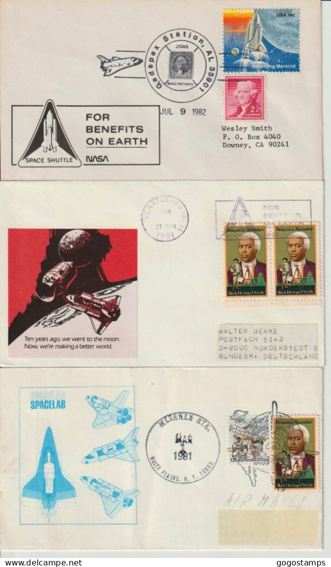 Collection Of 28 FDC On Space Topic (USA, Japan, Niger, Mauritania, Germany) - North  America