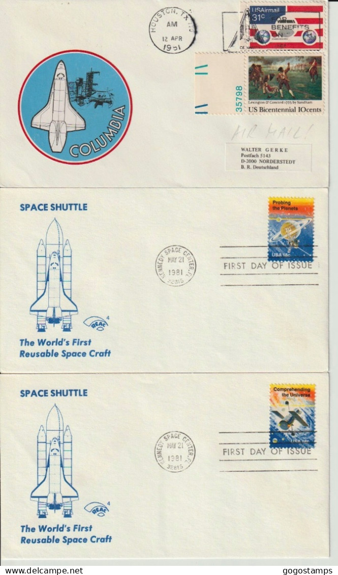 Collection Of 28 FDC On Space Topic (USA, Japan, Niger, Mauritania, Germany) - América Del Norte
