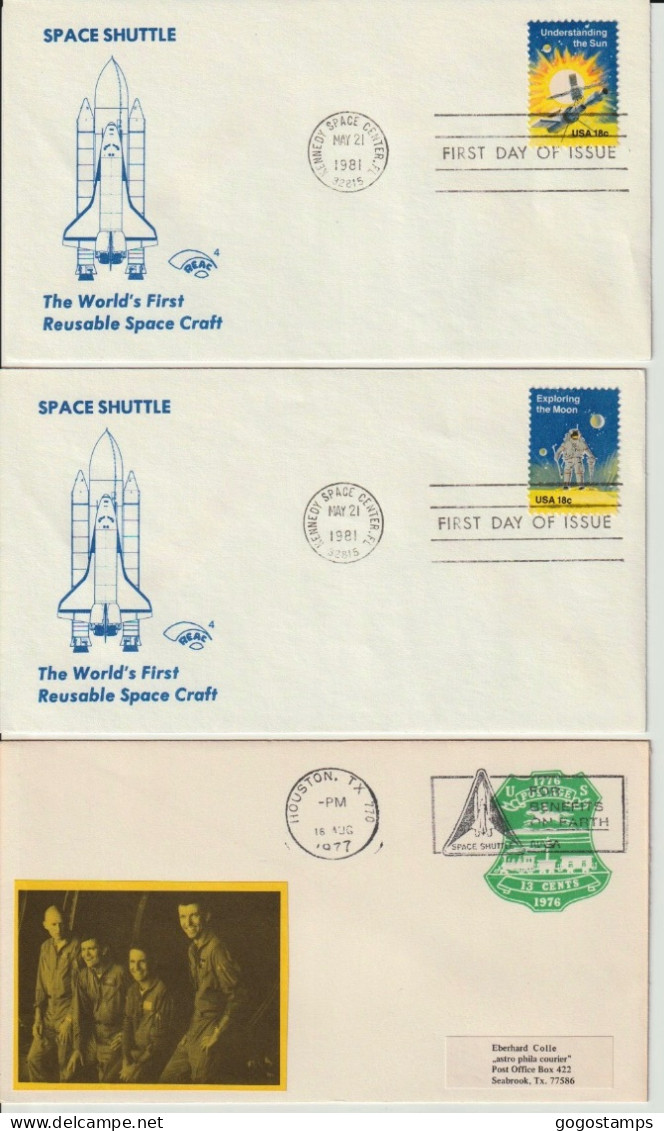 Collection Of 28 FDC On Space Topic (USA, Japan, Niger, Mauritania, Germany) - América Del Norte