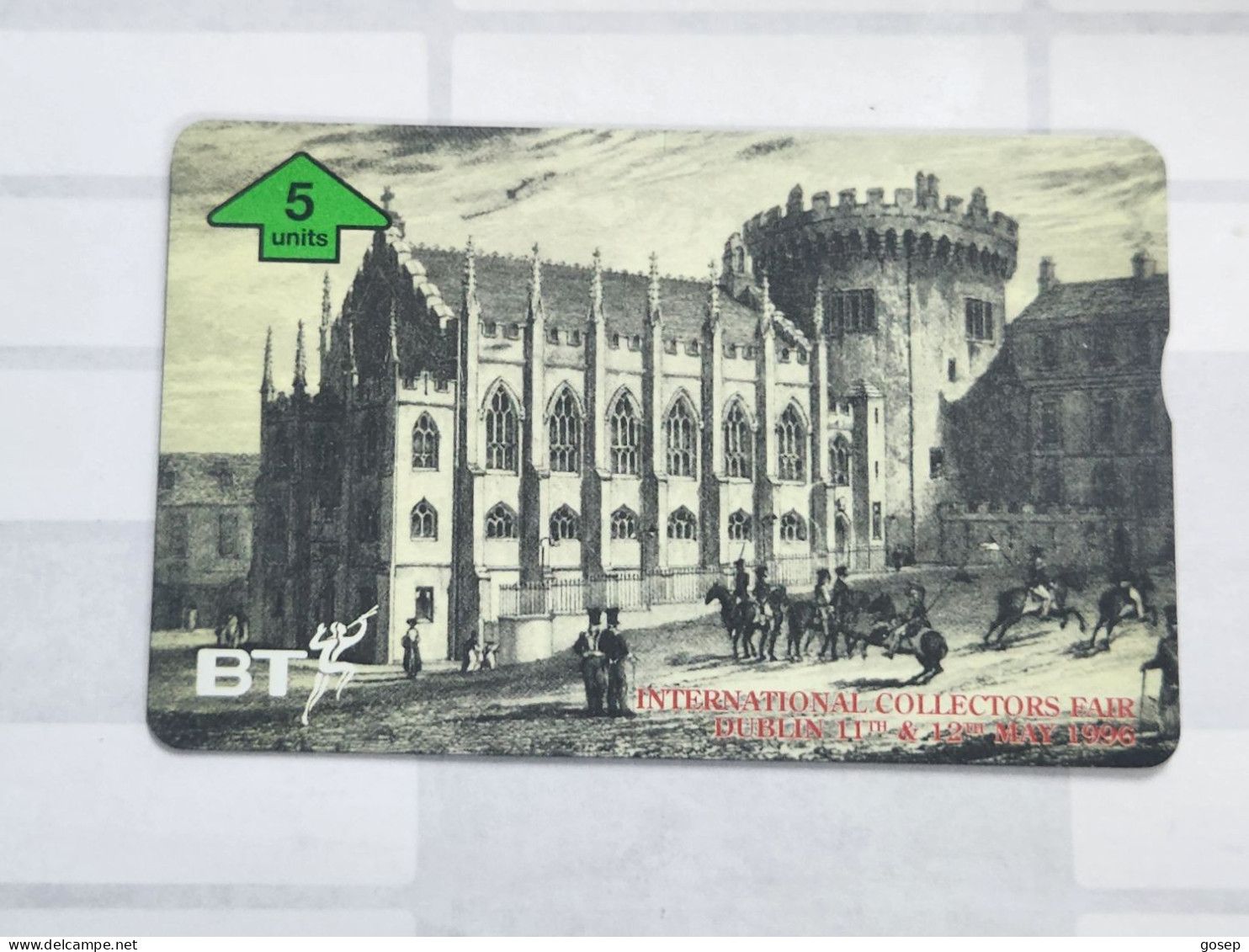 United Kingdom-(BTO-128)-Collector's Fair Dublin-Castle(129)(5units)(605D25931)price Cataloge MINT-10.00£-1card Prepiad - BT Übersee