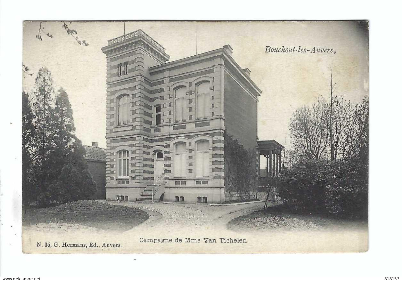 Boechout  Bouchout-lez-Anvers  -  Campagne De Mme Van Tichelen    1909    N.35 G HERMANS - Boechout