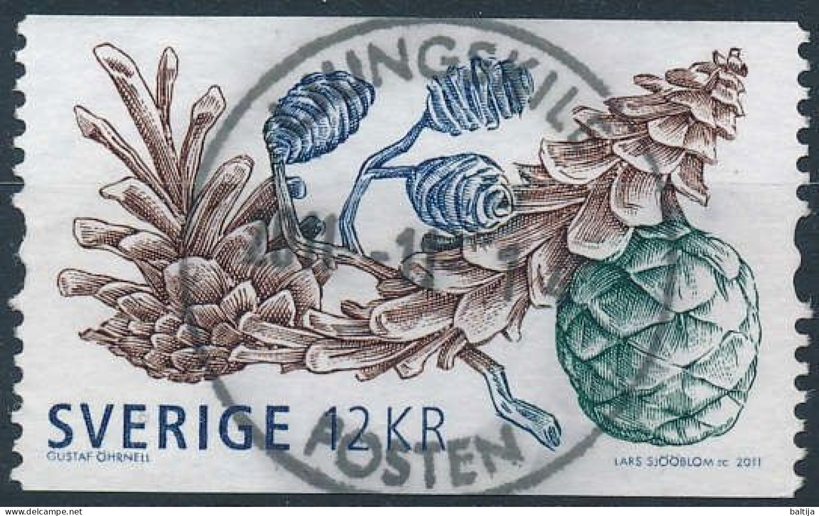 Mi 2838 / Plant Fruits, Cones - 14 November 2011 Ljungskile - Used Stamps