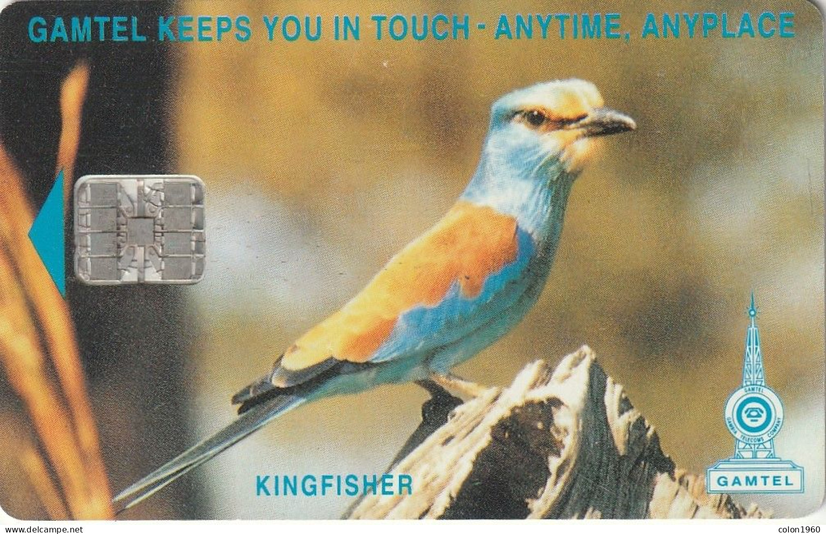 GAMBIA. GAM-09. BIRD - Kingfisher (CN: C4Cxxxxxx). 125U. (004) - Gambie