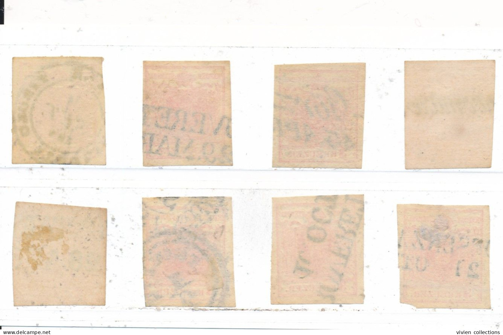 Autriche Empire Lot De 8 X N° 3 Oblitérés Avec Oblitérations A étudier - Used Stamps