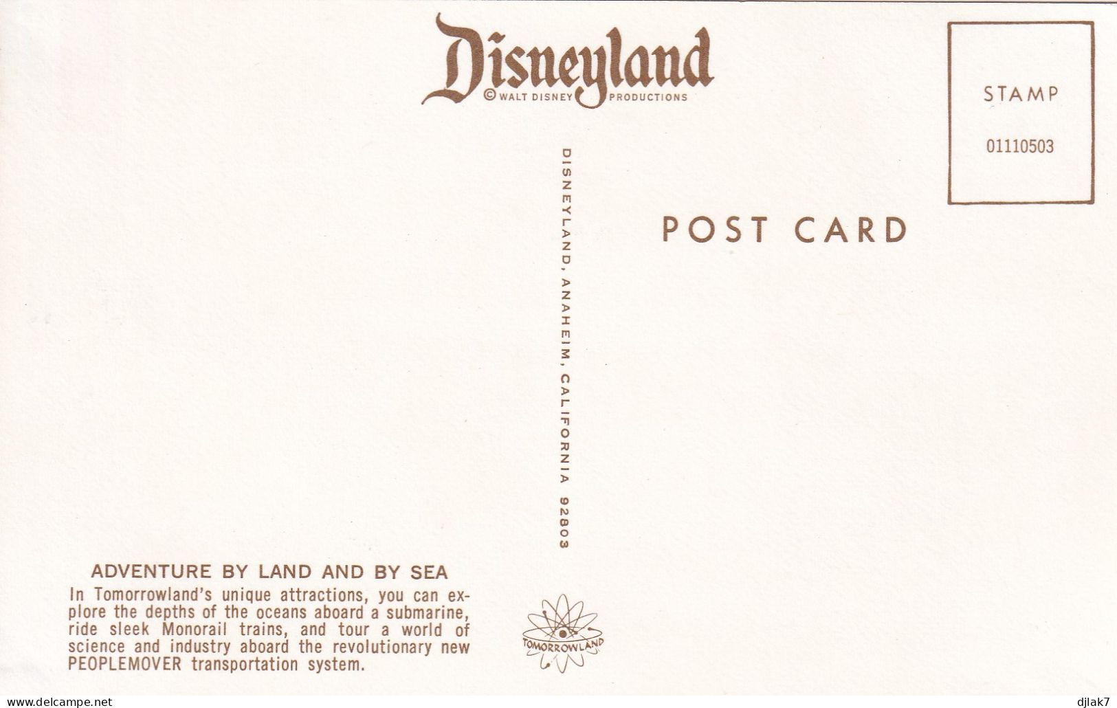 Disneyland Anaheim California Adventure By Land And By Sea - Disneyworld