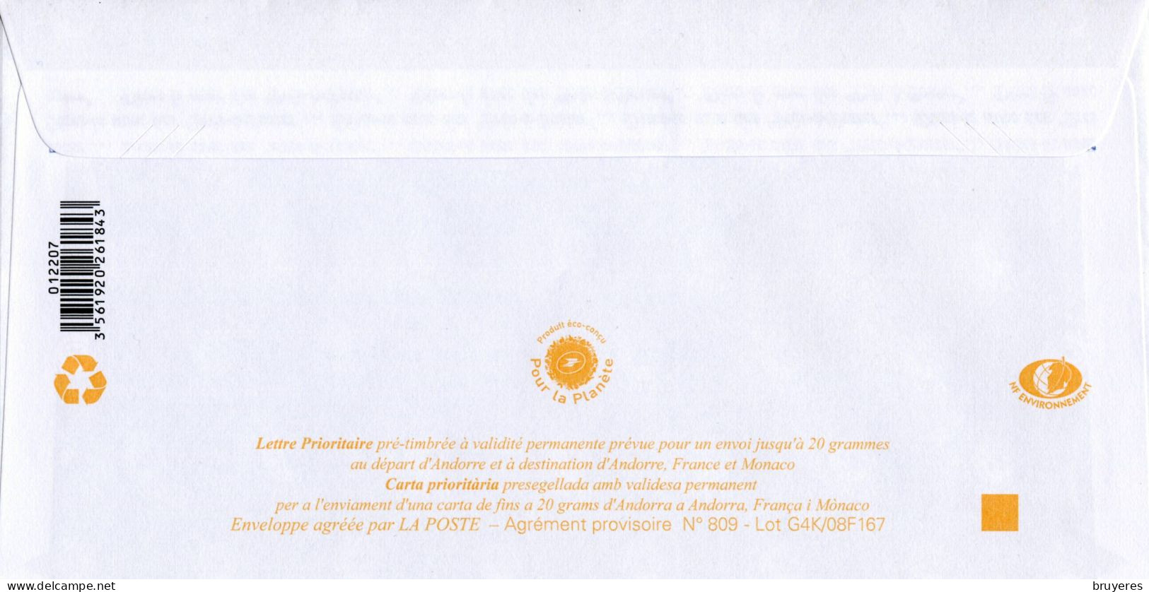 PAP Sur Papier Ordinaire Avec  Timbre "ARMOIRIES - Lettre Prioritaire" Et Illust. "PESC AVENTURA" - Postwaardestukken & Prêts-à-poster