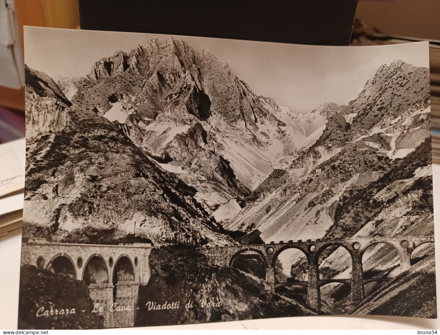 Cartolina Carrara, Le Cave , Viadotto Di Vara , 1951 - Carrara