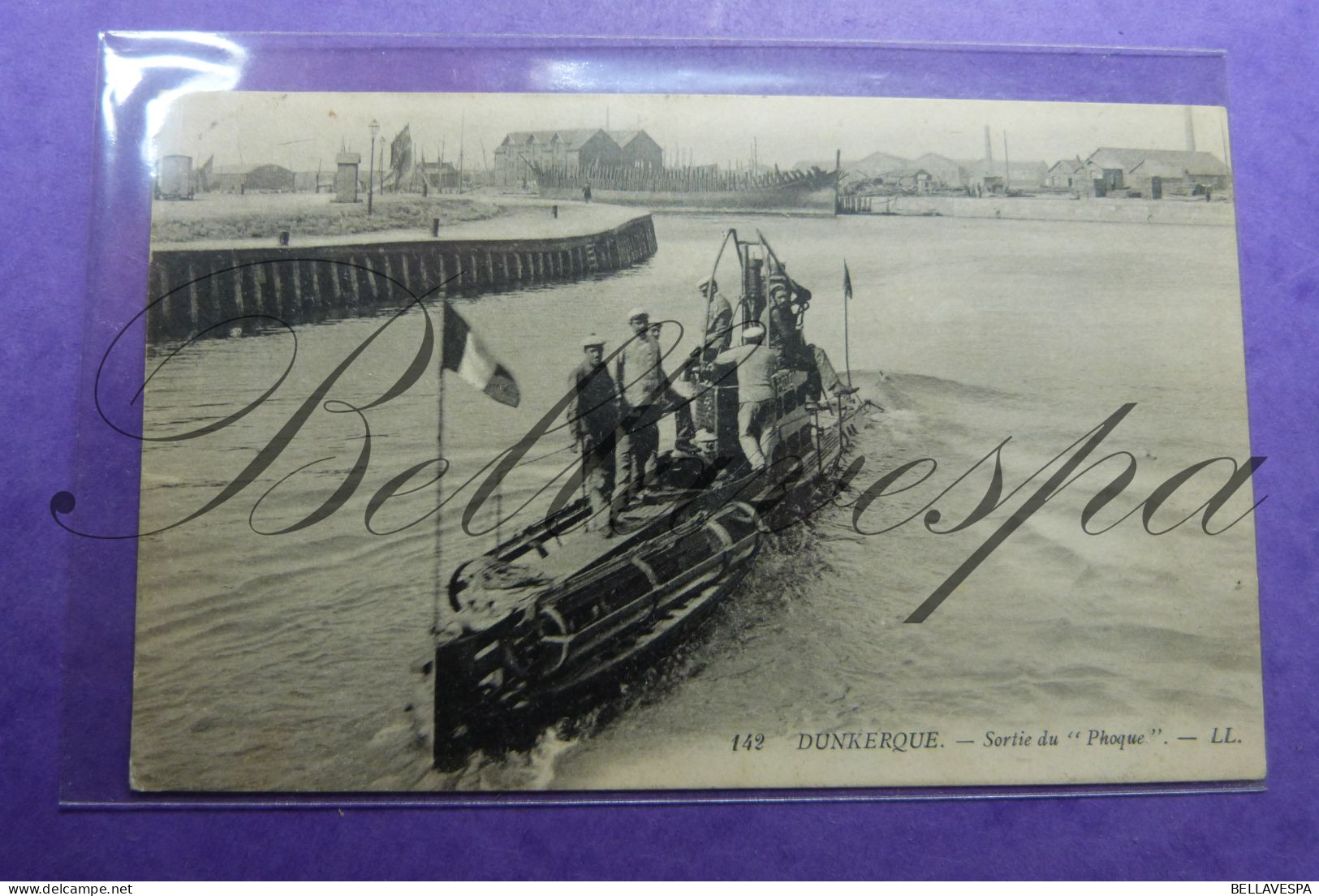 Dunkerque Sortie Du Phoque. Torpedo Duikboot  Submarine Sous-Marin 1908 - Material