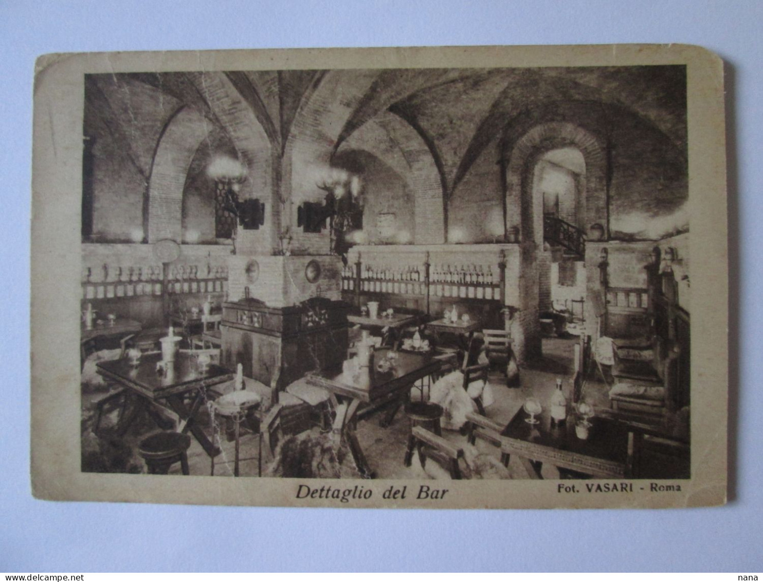 Italia/Italy-Roma:Barre D'Ulpia Carte Pos.voyage 1938/Ulpia Bar Mailed Postcard 1938 - Bares, Hoteles Y Restaurantes