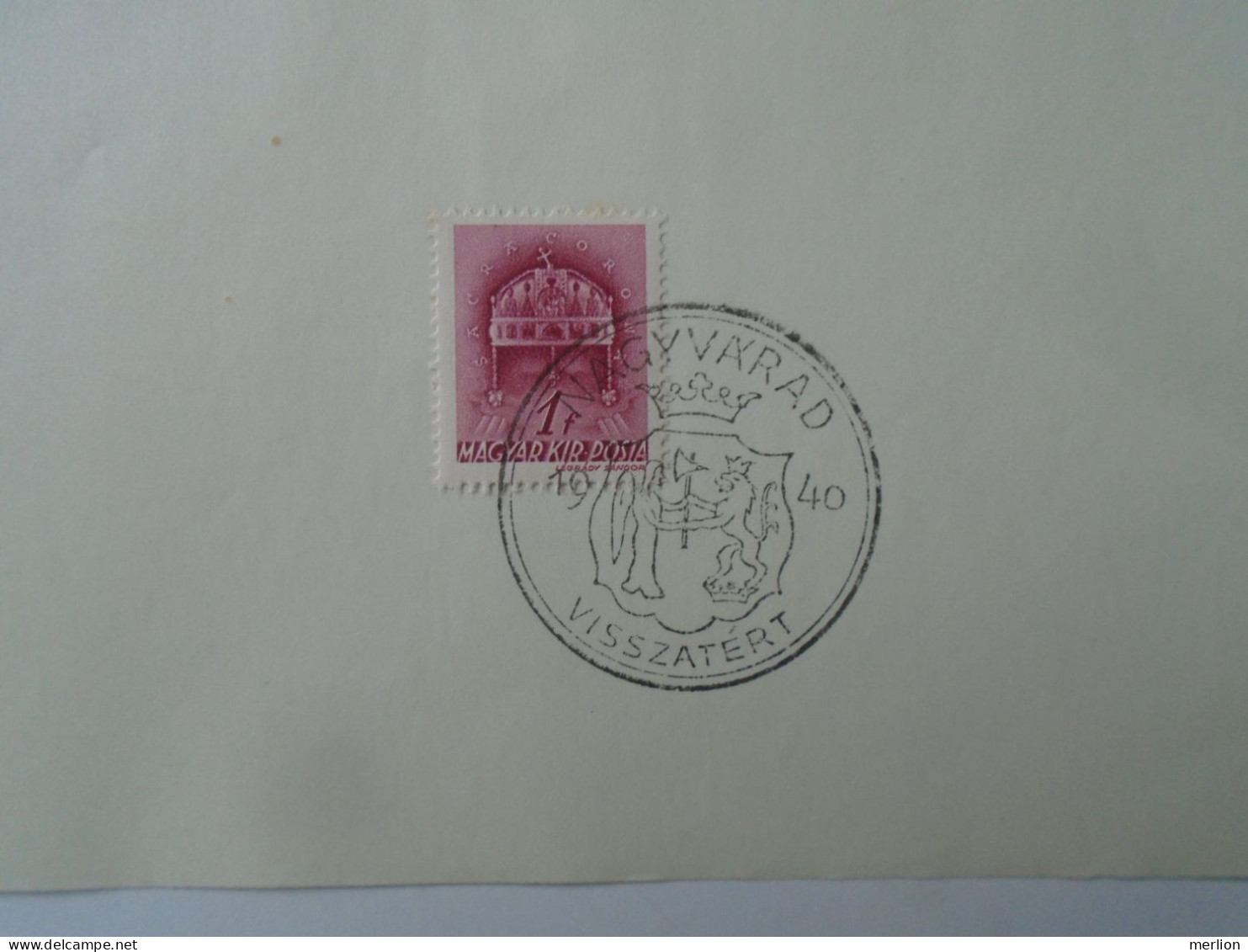 ZA451.21 Hungary- Szilágsomlyó, Nagyvárad, Kézdivásárhely, Kolozsvár Visszatért -Commemorative Postmark 1940 - Poststempel (Marcophilie)