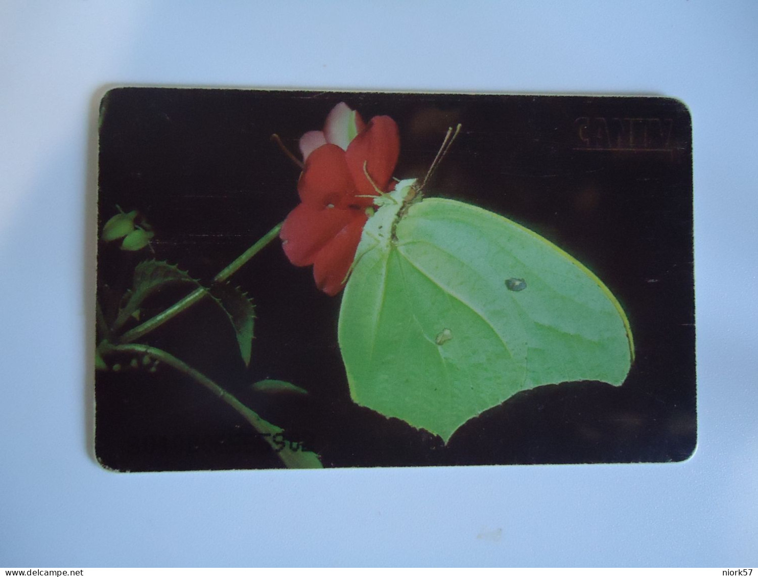 VENEZUELA USED CARDS BUTTERFLIES - Farfalle