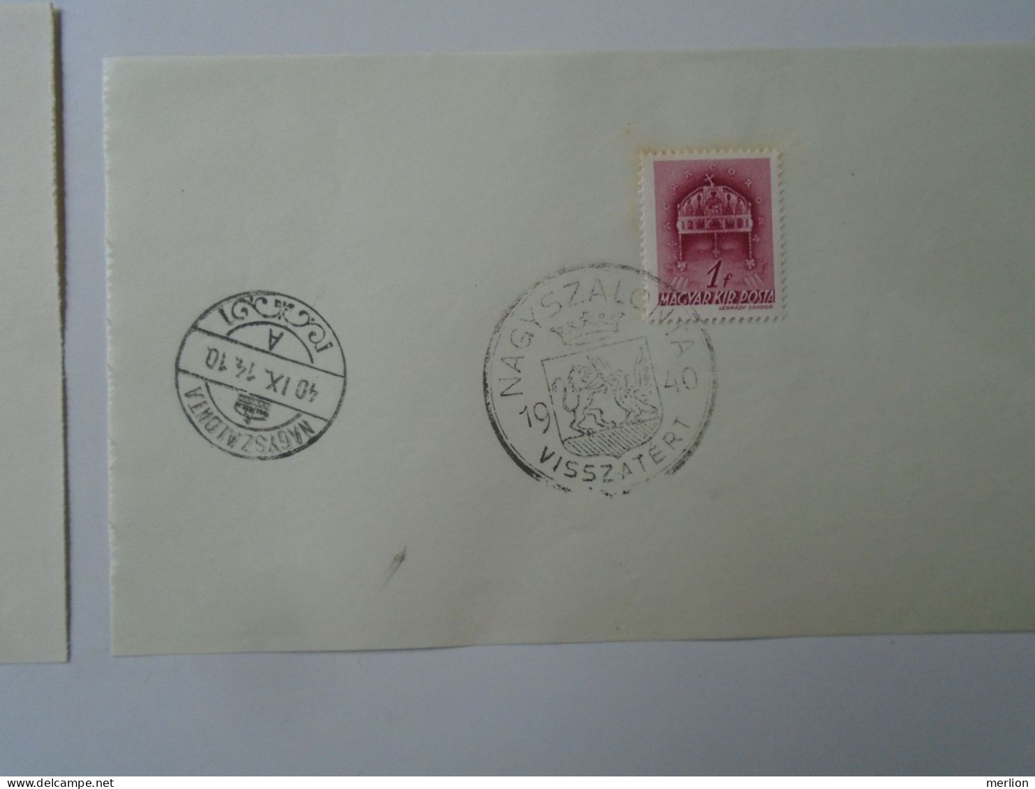 ZA451.24 Hungary- Bánffyhunyad, Beszterce, Nagyvárad, Nagyszalonta Visszatért -Commemorative Postmark 1940 - Hojas Completas