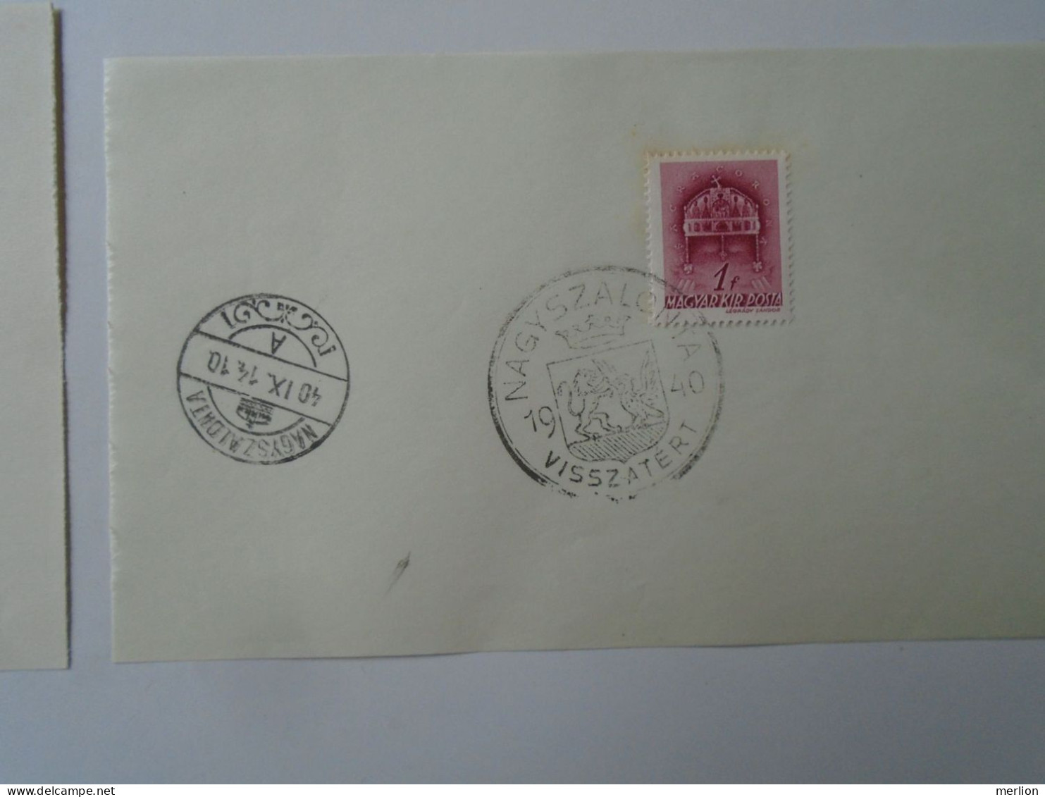 ZA451.24 Hungary- Bánffyhunyad, Beszterce, Nagyvárad, Nagyszalonta Visszatért -Commemorative Postmark 1940 - Poststempel (Marcophilie)