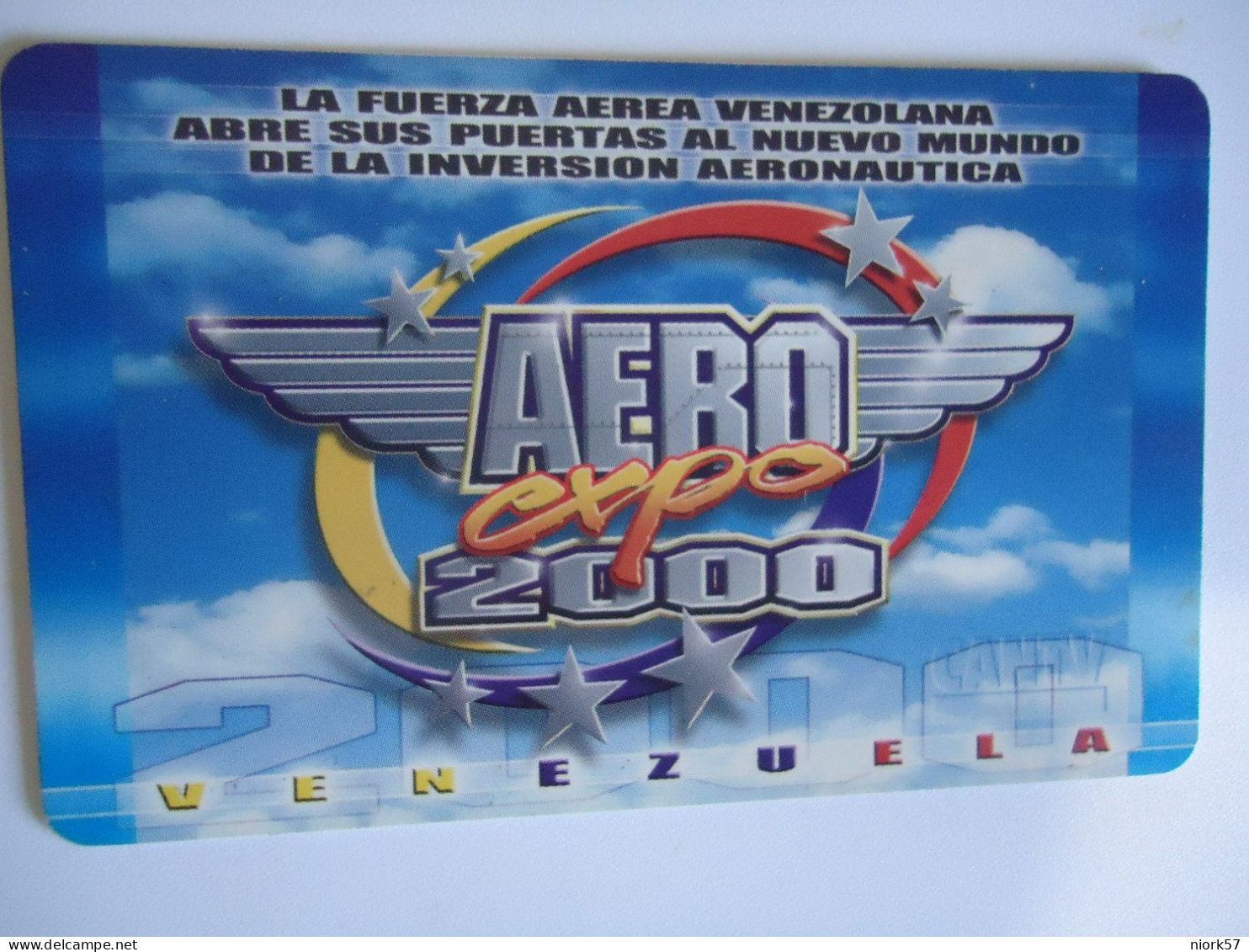 VENEZUELA USED CARDS  AIRPLANES AERO EXPO - Aviones