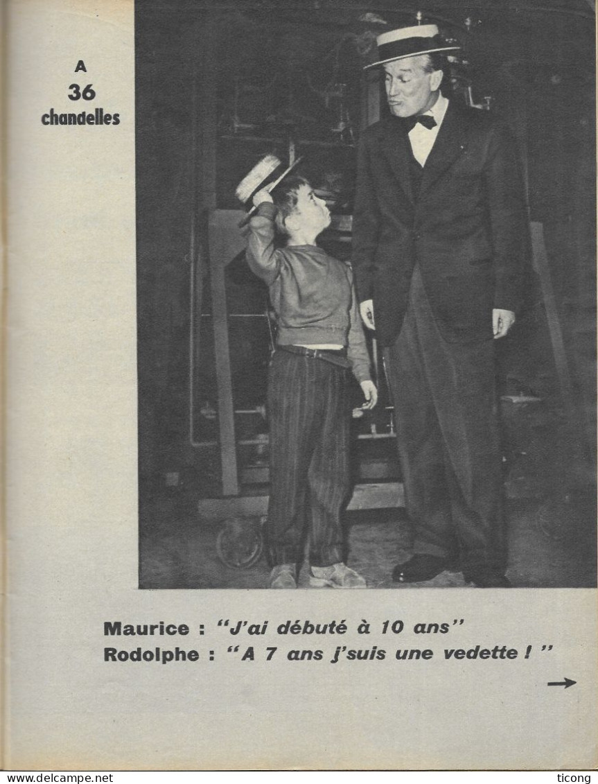 MUSIC HALL 1956 - PETER USTINOV, CIRQUE BARNUM, TINO ROSSI, LEO FERRE, XENIA MONTY, JACQUELINE FRANCOIS, MARJANE........ - Musique