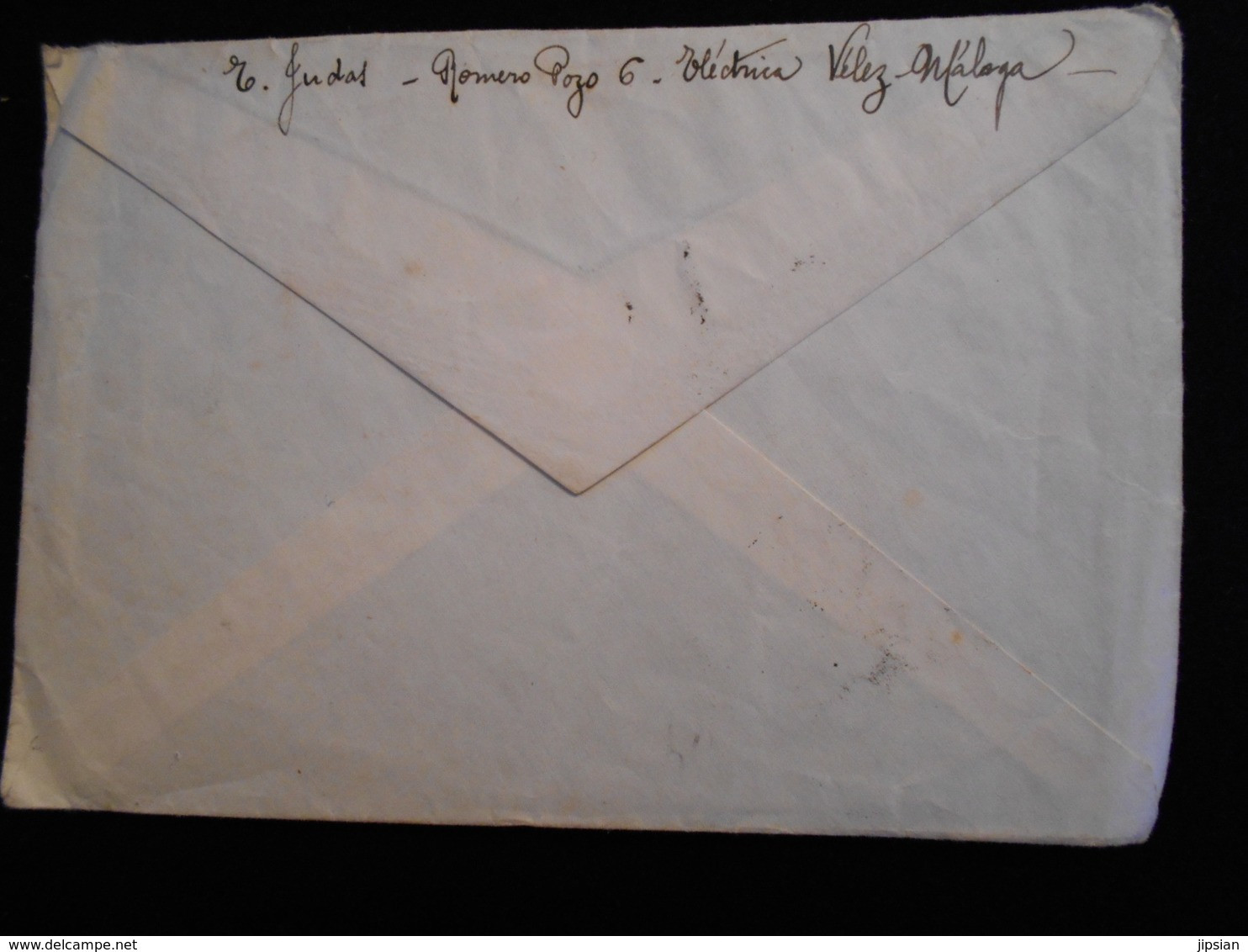 Enveloppe 1937 Espagne Censura Militar Velez Malaga  Lettre  CL18 - Nationalistische Zensur