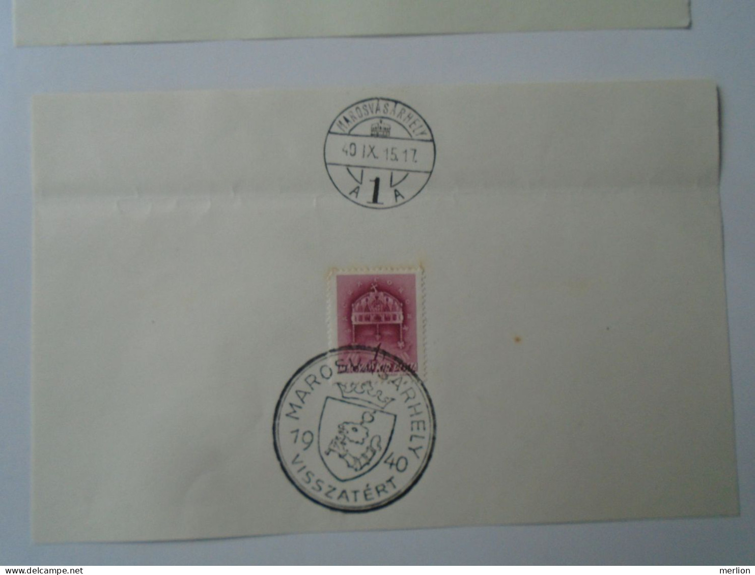 ZA451.31  Hungary  -Kolozsvár,Gyergyószentmiklós, Kézdivásárhely, Marosvásárhely Visszatért -Commemorative Postmark 1940 - Hojas Completas